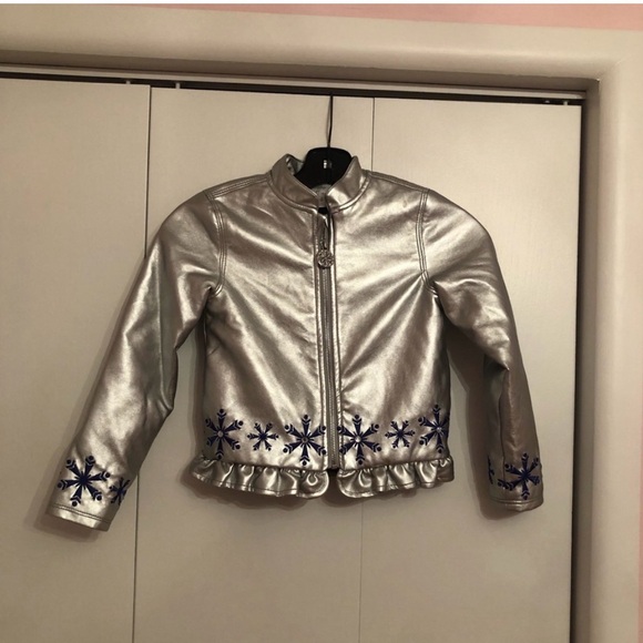Disney Other - Disney Frozen faux leather Jacket size 5/6